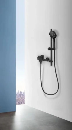 Смеситель для ванны Arrow AG3628MB-TZ настенный черный