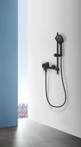 Смеситель для ванны Arrow AG3628MB-TZ настенный черный с душевым гарнитуром - фото 2