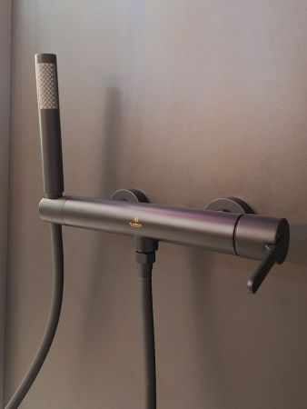 Смеситель для душа AltroBagno Unione AltroBagnoUnione030603MB настенный черный