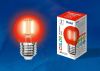 Лампа светодиодная филаментная Uniel AIR Color (АИР Цолор) LED-G45-5W/RED/E14 GLA02RD картон