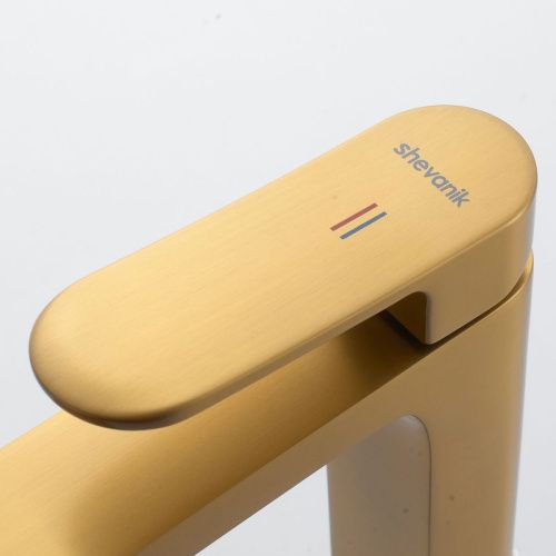 Смеситель Shevanik S4501G на раковину золото - фото 5