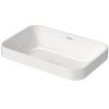 Раковина керамическая Duravit Happy D.2 Plus 2359600000 60 см накладная цвет белый без отверстий под смеситель