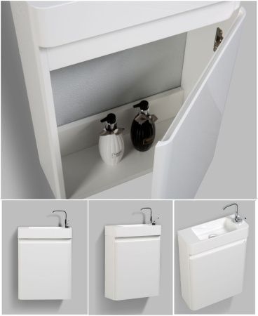 Тумба с раковиной Parly Gucci Gucci-45 40х20 подвесная цвет белый