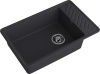 Кухонная мойка Granfest Quarz 51 черный 75х48 цвет черный поверхность матовая