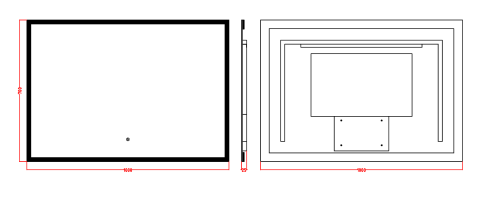 Зеркало в ванную с подсветкой Boheme 544-100 100х70 - фото 2