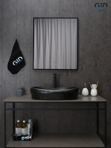 Раковина Gid Creativo 60 см Bm777 (53357) накладная цвет черный матовый - фото 2