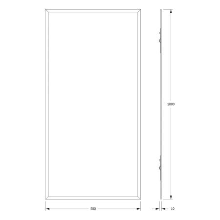 Зеркало Evoform Comfort BY 0931 50х100 подвесное