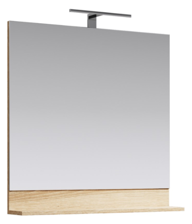 Зеркало в ванную Aqwella Y FOS0208DS 80х80 цвет коричневый