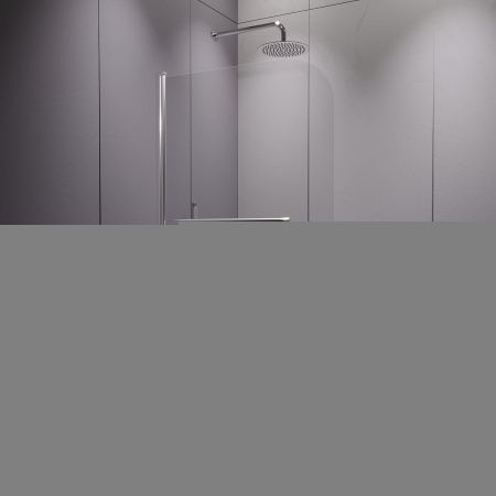 Душевая шторка на ванну RGW Screens 411111408-11 80х140 стекло прозрачное профиль хром ориентация универсальная