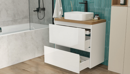 Столешница Velvex KLAUFS st.KLA.80 дуб французский 79х45х4 накладная цвет шатанэ - фото 4