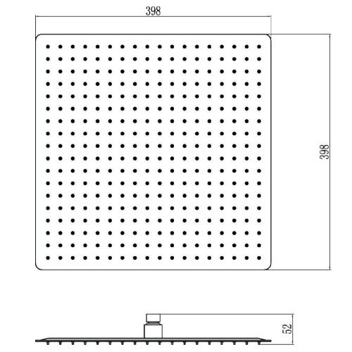 Верхний душ Savol S-000F16 хром - фото 3