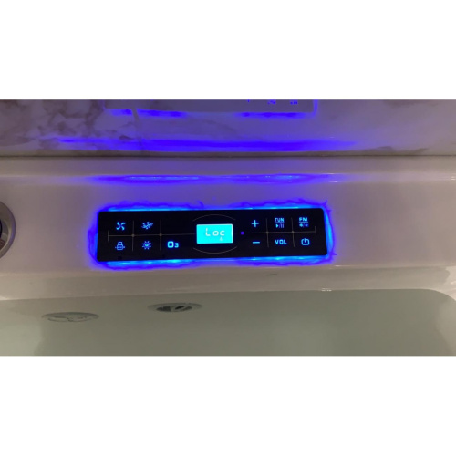 Ванна акриловая гидромассажная Frank 2015105 170х80 угловая асимметричная с каркасом - фото 3