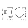 Шланговое подсоединение Hansgrohe FixFit S 26453990