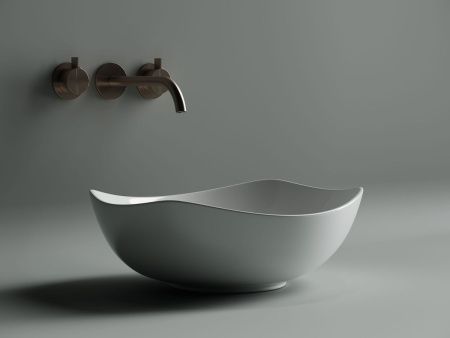 Раковина из сантехнического фарфора Ceramica Nova ELEMENT CN5017 40х40 накладная цвет белый без отверстий под смеситель