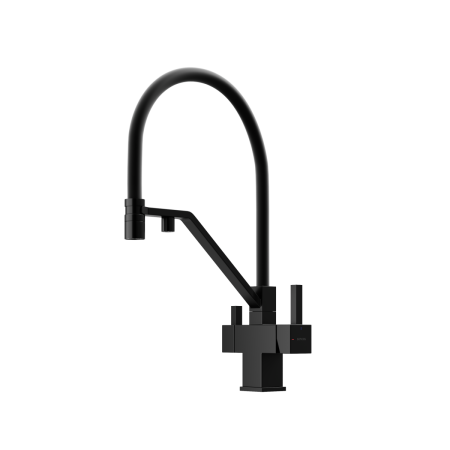 Смеситель для кухни Sancos Loro SC4007MB на мойку черный матовый/черный
