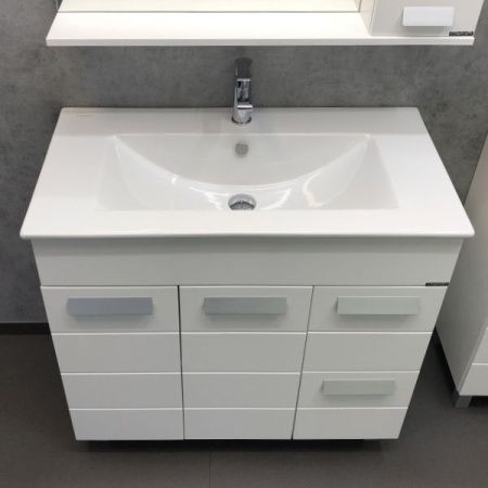 Тумба с раковиной Comforty Модена М 00-00001644CF 90х50 напольная цвет белый