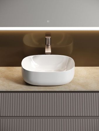Тумба под раковину Sancos SNOB T SNT100SM 100х40 подвесная цвет бежевый