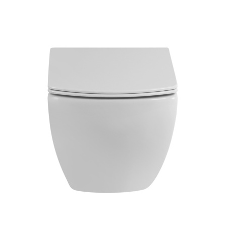 Чаша унитаза подвесная BelBagno CARINA BB514CHR цвет белый без сиденья безободковая каскадный смыв