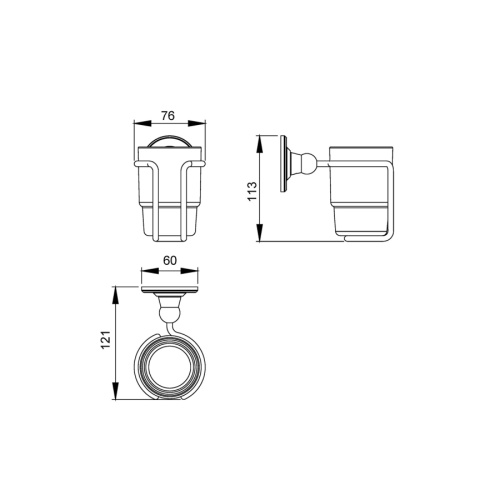Стакан для зубных щеток Timo Nelson 160031/02 - фото 2