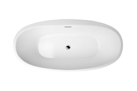 Ванна акриловая BelBagno BB404-1500-800 150х80 отдельностоящая овальная с ножками