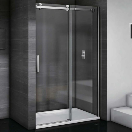 Душевая перегородка Good Door Galaxy ГЛ00003 110х195 стекло прозрачное профиль хром