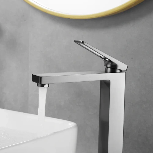 Смеситель для раковины Shevanik S6811T на столешницу оружейная сталь - фото 4