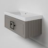 Тумба с раковиной La Fenice CUBO NFNC-01-CUB-C-100-3-100 100х50 подвесная цвет бежевый