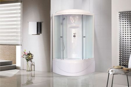 Душевая кабина Royal Bath ВК RB100BK6-WC 100х100 четверть круга с крышей