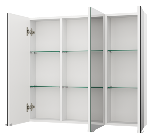 Зеркало-шкаф Misty Аура Э-Аур02090-01 90х15х80 подвесной цвет белый - фото 4 Зеркало-шкаф Misty Аура Э-Аур02090-01 90х15х80 подвесной цвет белый - фото 4