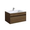 Тумба под раковину Vincea Chiara VMC-2C800TO 80х50 подвесная цвет коричневый