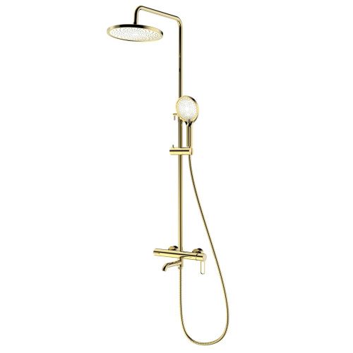 Душевая стойка Splenka S03.24.23 настенная цвет золото - фото 2