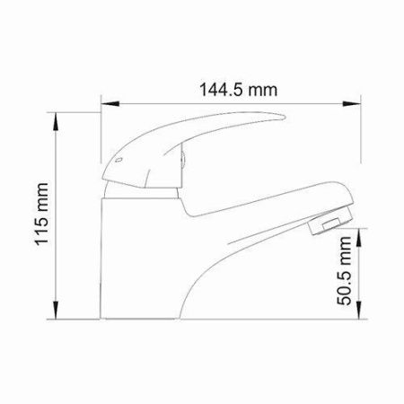 Смеситель Wasserkraft Isen 2600 2603 на раковину хром