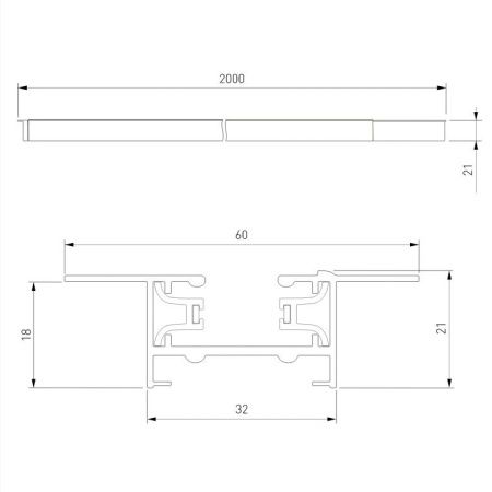 Шинопровод встраиваемый однофазный Elektrostandard Track Rail (Трацк Раил) 4690389178535