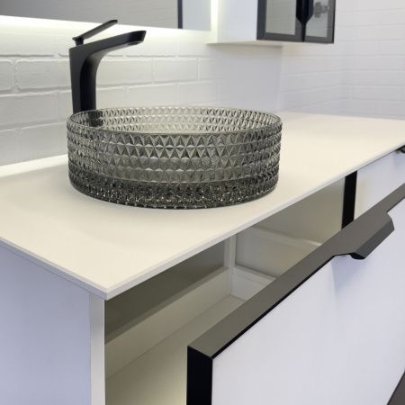 Тумба с раковиной Comforty Онега 00-00017886CF 140х50 подвесная цвет белый