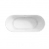 Ванна акриловая BelBagno UNO BB701-1650-750-K 165х75 отдельностоящая овальная с ножками