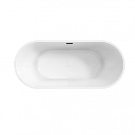 Ванна акриловая BelBagno UNO BB701-1650-750-K 165х75 отдельностоящая овальная с ножками