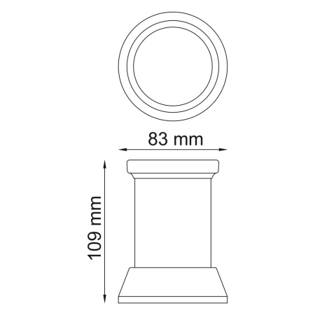 Стакан для зубных щеток WasserKRAFT 2328