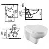 Комплект унитаз с инсталляцией и клавишей смыва Vitra FIT 9773B099-7207