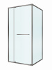 Душевой уголок Cezares LUX LUX-A-FS-11-100-C-GM 100х100 стекло прозрачное профиль оружейная сталь без поддона