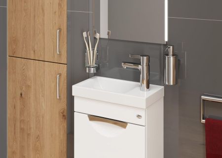 Тумба под раковину Onika Комо 104005 40х20 подвесная цвет белый