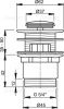 Донный клапан для раковины Alcadrain A39 хром