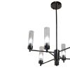 Люстра на штанге AM Group Indigo (Индиго) INDIGO SP6 PEARL BLACK