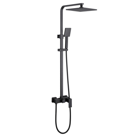 Душевая стойка ABBER AF8220B настенная цвет черный матовый