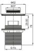 Донный клапан BelBagno BB-PCU-06-CRM хром