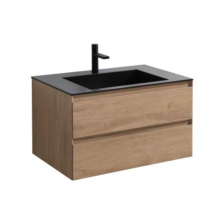 Тумба под раковину Vincea Luka VMC-2L800NO 80х50 подвесная цвет коричневый