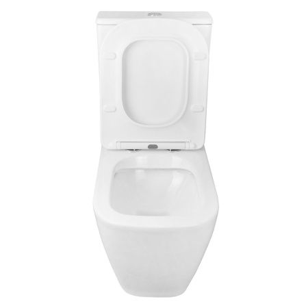 Унитаз-компакт напольный с бачком Azario LEVANTO AZ-1228A белый с сиденьем микролифт безободковый каскадный смыв