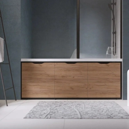 Экран для ванны 1MarKa Grunge loft GL170CraftGold