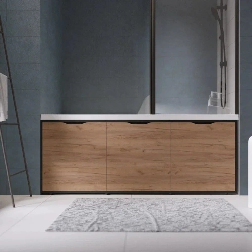 Экран для ванны 1MarKa Grunge loft GL160CraftGold - фото 4