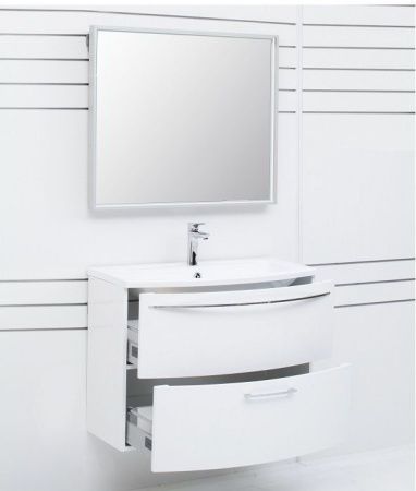 Зеркало с подсветкой De Aqua Алюминиум AL604090S 90х80 подвесное