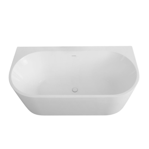 Ванна акриловая Art&Max Messina AM-MESSINA-1700-870 171х88 пристенная овальная - фото 5